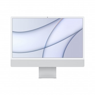 iMac 24" Retina 4.5K: CPU Apple M1 chip 8-core / GPU 8-core / Ram 8GB / HD 256GB / Ethernet / Touch ID - Argento