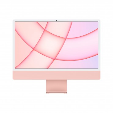 iMac 24" Retina 4.5K: CPU Apple M1 chip 8-core / GPU 8-core / Ram 8GB / HD 512GB / Ethernet / Touch ID - Rosa